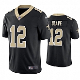 Nike Men & Women & Youth Saints 12 Chris Olave Black Vapor Limited Stitched Jersey,baseball caps,new era cap wholesale,wholesale hats